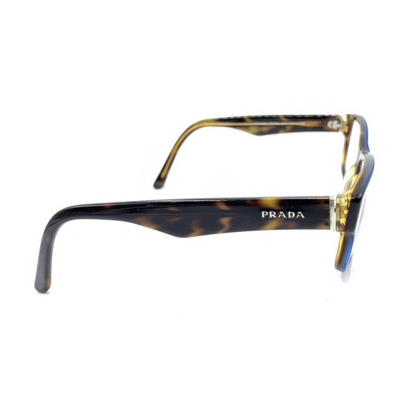 Prada VPR 16M ZXH-1O1 Blue Brown Tortoise Eyeglasses Frames 53-16 140 Italy - Picture 4 of 12